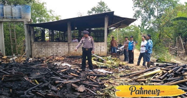 Tempat Penyimpanan Kayu Milik Warga Tambahmulyo Jakenan, Ludes Dilalap Api