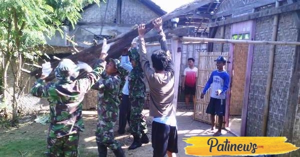 Rumah Mbah Murni, Jadi Sasaran Program Bedah RTLH Koramil Jakenan