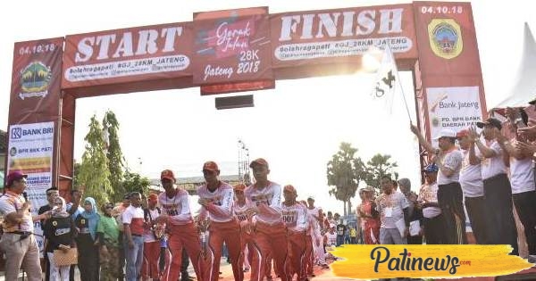 Tim dari 30 Kabupaten se Jateng, Ikuti Lomba Gerak Jalan 28 Km di Pati