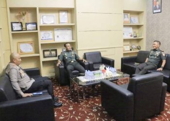 Di Sela Kunjungan Di Kodim Pati, Danrem 073/MKT Sempatkan Silaturahmi Di Polresta Pati