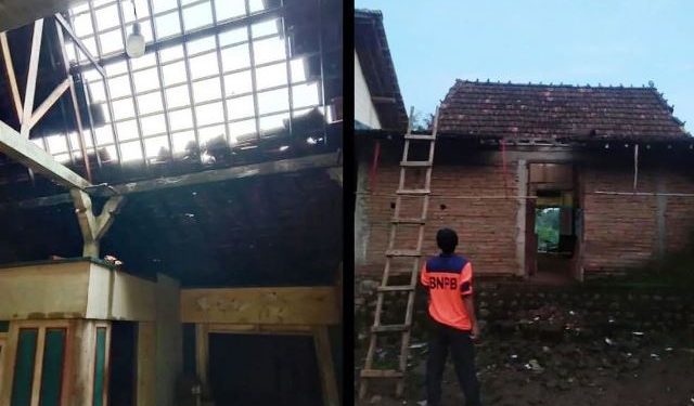 Diterjang Angin Puting Beliung, Dua Rumah di Desa Sumur Cluwak Rusak