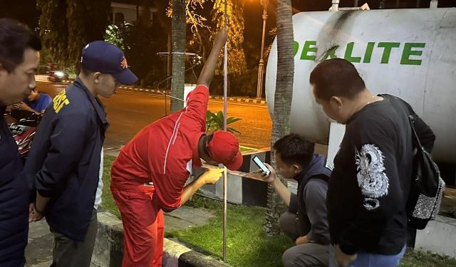 Satreskrim Polresta Pati Lakukan Pengecekan 3 SPBU di Pati