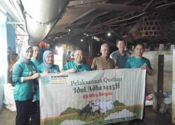 Rayakan Idul Adha, RS Mitra Bangsa Salurkan 1600 Daging Kurban