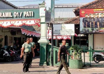 Jaga Kebugaran Tubuh, Anggota Koramil 0718-01/Pati Laksanakan  Pembinaan Fisik