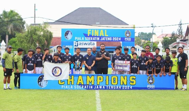 Safin Pati U-13 Raih Posisi Runner-Up di Piala Soeratin 2024 Jawa Tengah
