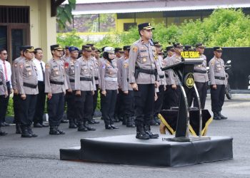 Wakapolres Rembang Pimpin Upacara Hari Kesadaran Nasional (HKN) di Bulan Ramadhan