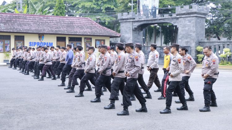 Gelar Latihan Dalmas Awal & Lanjut, Polres Rembang Tingkatkan Kesiapsiagaan Hadapi Unjuk Rasa