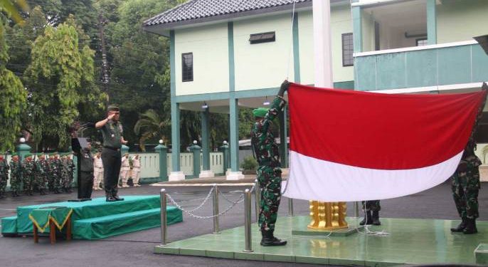 Menjadi Irup Di Halaman Makodim, Dandim Pati Bacakan Amanat Panglima TNI