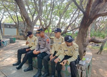 Ops Aman Candi 2025 memasuki Hari Akhir, Satgas Binmas Polres Rembang Dialogis Dengan Satpam PLTU