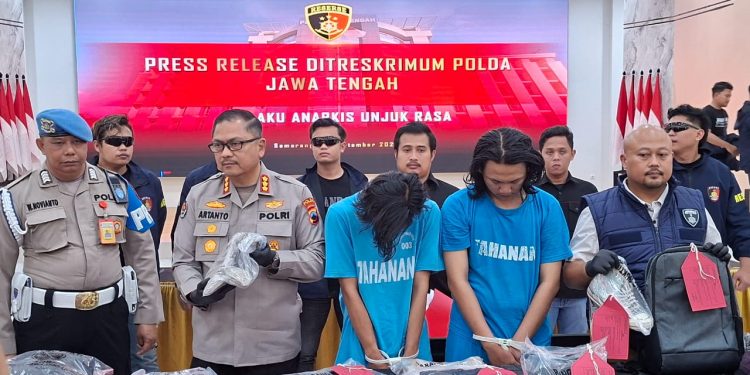 Polda Jateng Tetapkan Tiga Tersangka Baru, Total Sepuluh Orang Jadi Tersangka Aksi Unjuk Rasa Anarkis di Depan Mapolda