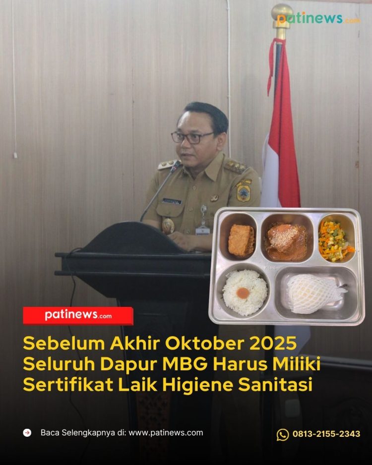 Sebelum Akhir Oktober 2025 Seluruh Dapur MBG Harus Miliki Sertifikat Laik Higiene Sanitasi