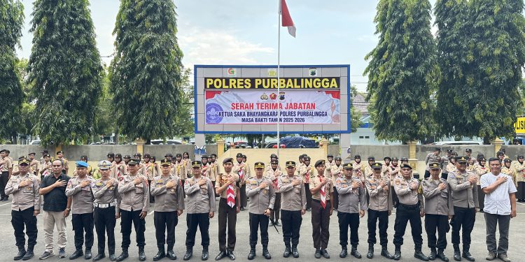 Kapolres Purbalingga Pimpin Sertijab Ketua Saka Bhayangkara