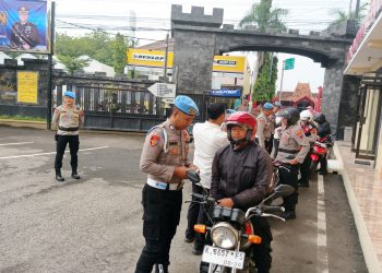 Dukung Operasi Zebra Candi 2025, Si Propam Polres Rembang Gelar Gaktiblin