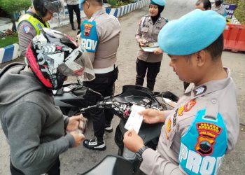 Satlantas Polres Rembang Jalani Gaktiblin, Propam Pastikan Kesiapan Personel Dakam Operasi Zebra Candi 2025
