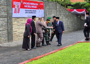 Wakapolres Rembang Hadiri Upacara Bela Negara di Halaman Kantor Bupati