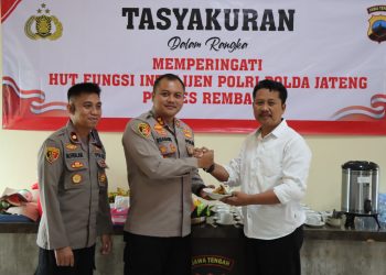 Kapolres Pimpin Syukuran HUT Intelkam Polri ke-80 Polres Rembang