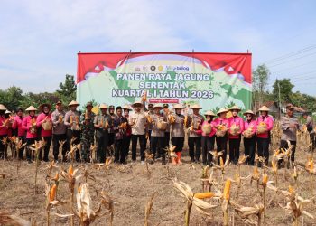 Polres Rembang Ikuti Zoom dan Gelar Panen Raya Jagung Serentak Kuartal IV Tahun 2025 Dukung Swasembada Pangan