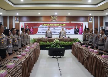Polres Rembang Gelar Laporan Kesatuan dalam Rangka Sertijab Kapolres