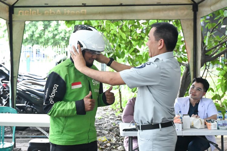 Dirut Jasa Raharja Kunjungi Komunitas Ojol Rawa Buaya, Perkuat Budaya Keselamatan Jalan
