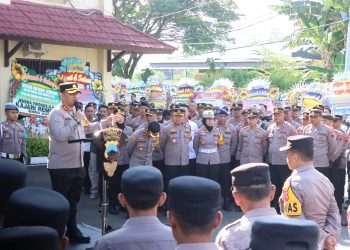 Moment Apel Pagi , Kapolres Rembang Tekankan Soliditas dan Evaluasi Kinerja