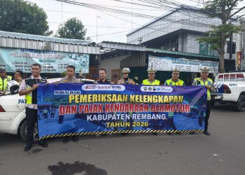 Ops Keselamatan Candi 2026, Satlantas Polres Rembang Periksa Kelengkapan dan Pajak Kendaraan