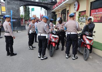 Subbid Provos Bid Propam Polda Jateng Laksanakan Gaktiblin di Polres Rembang
