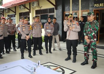 Polres Rembang Gelar Tactical Floor Game (TFG), Matangkan Pengamanan Aksi Unjuk Rasa di DPRD