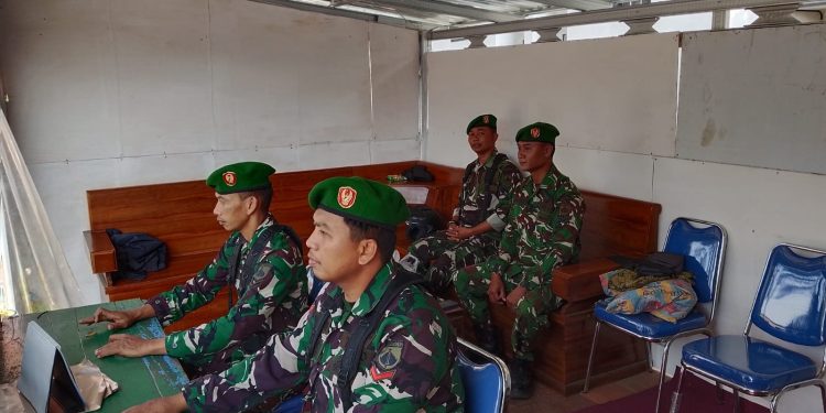 Personel Kodim 0718/Pati Siaga di Pospam, Amankan Arus Mudik Lebaran