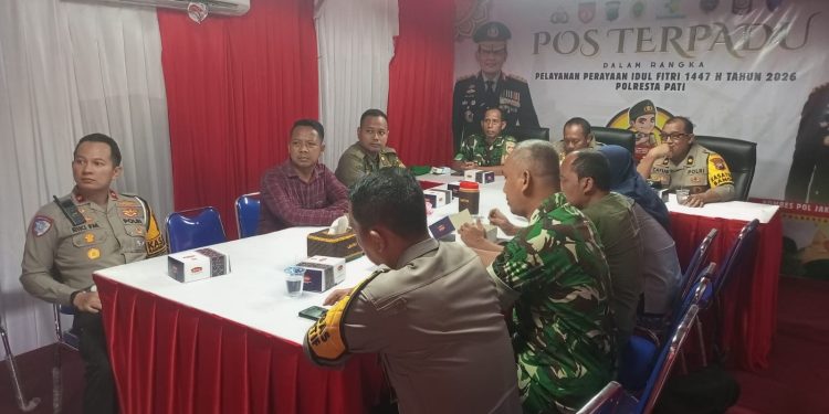 Kapolri Pimpin Anev Kamtibmas Jelang Lebaran, Kodim 0718/Pati Turut Mengikuti