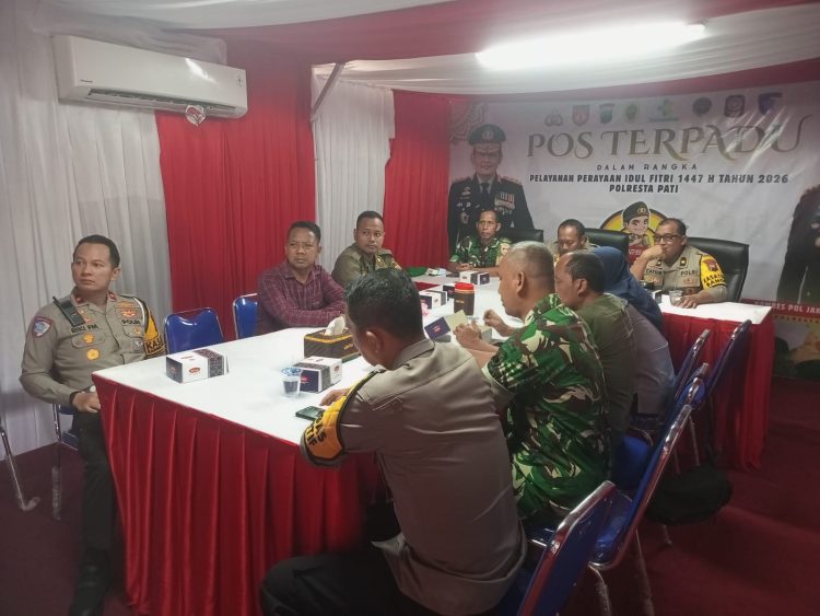 Kapolri Pimpin Anev Kamtibmas Jelang Lebaran, Kodim 0718/Pati Turut Mengikuti