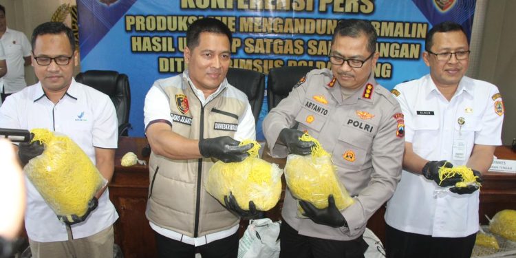 Pabrik Mie Berformalin di Boyolali Digerebek Polisi, Produksi 1,5 Ton per Hari