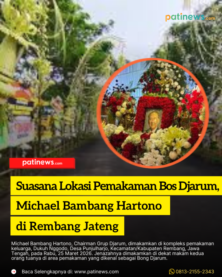 Suasana Lokasi Pemakaman Bos Djarum, Michael Bambang Hartono di Rembang Jateng