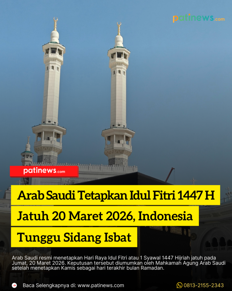 Arab Saudi Tetapkan Idul Fitri 1447 H Jatuh 20 Maret 2026, Indonesia Tunggu Sidang Isbat