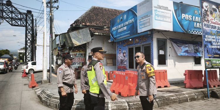 Kapolres Rembang Cek Kesiapan Pos Pengamanan dan Pos Pelayanan Operasi Ketupat Candi 2026