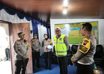 Kapolres Rembang Sambut Kunjungan Dir Kamsel Korlantas Polri di Pos Pelayanan Terpadu Alun-alun