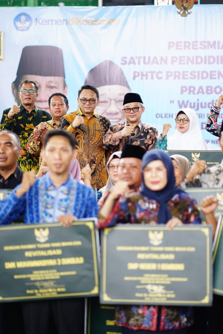Plt Bupati Pati Bersama Mendikdasmen Resmikan Revitalisasi 90 Satuan Pendidikan