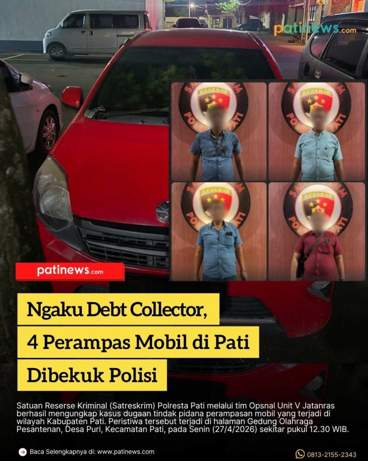 Ngaku Debt Collector, 4 Perampas Mobil di Pati Dibekuk Polisi