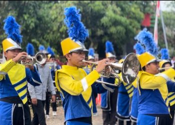 Marching Band SMK Al-Falah Bikin Pembukaan TMMD ke-128 Pati Kian Semarak