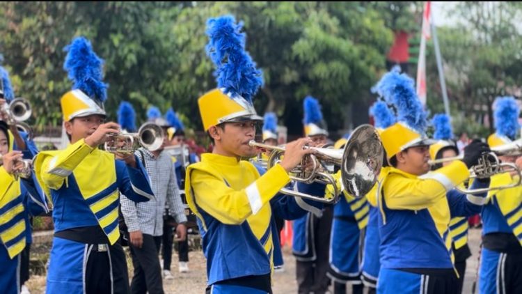 Marching Band SMK Al-Falah Bikin Pembukaan TMMD ke-128 Pati Kian Semarak