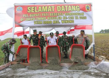 Plt Bupati Pati Resmi Buka TMMD Reguler ke-128 di Gunungpanti
