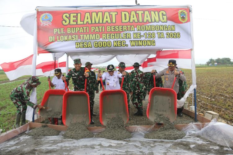 Plt Bupati Pati Resmi Buka TMMD Reguler ke-128 di Gunungpanti