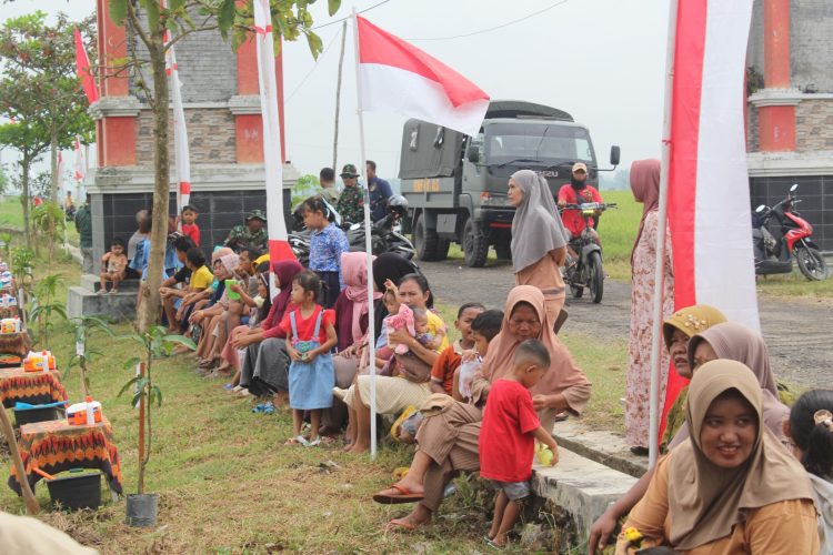 Ratusan Warga Antusias Hadiri Pembukaan TMMD ke-128 di Gunungpanti Pati