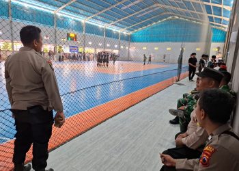 Pengamanan Maksimal Polsek Sulang, Turnamen Futsal Pelajar se-Rembang Berjalan Lancar