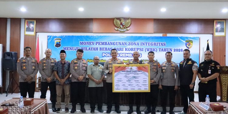 Polres Rembang Laksanakan Monev Pembangunan Zona Integritas Menuju WBK 2026