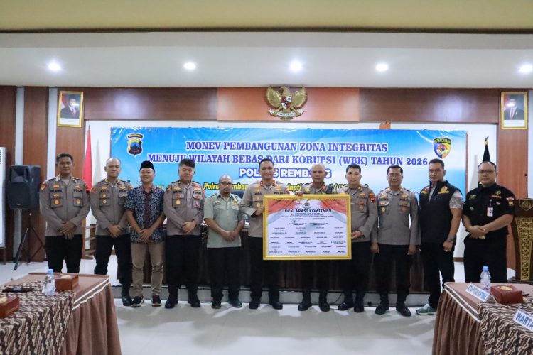 Polres Rembang Laksanakan Monev Pembangunan Zona Integritas Menuju WBK 2026