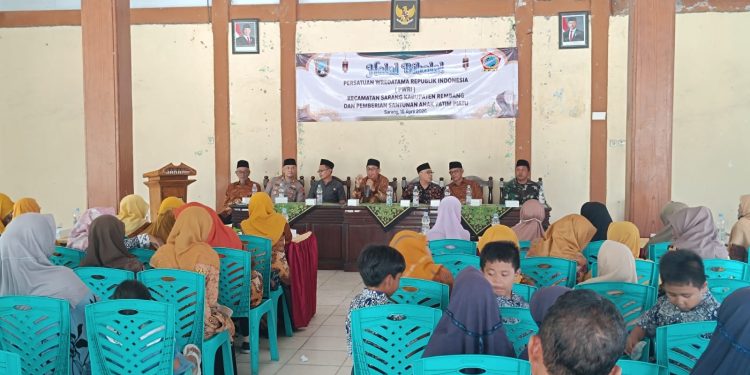 Kapolsek Sarang Hadiri Halal Bihalal PWRI, Polri Hadir Beri Rasa Aman dan Nyaman