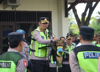 Pimpin Apel Kesiapan Pengamanan Kunjungan Istri Wakil Presiden RI, Kapolres Rembang Pastikan Situasi Kondusif