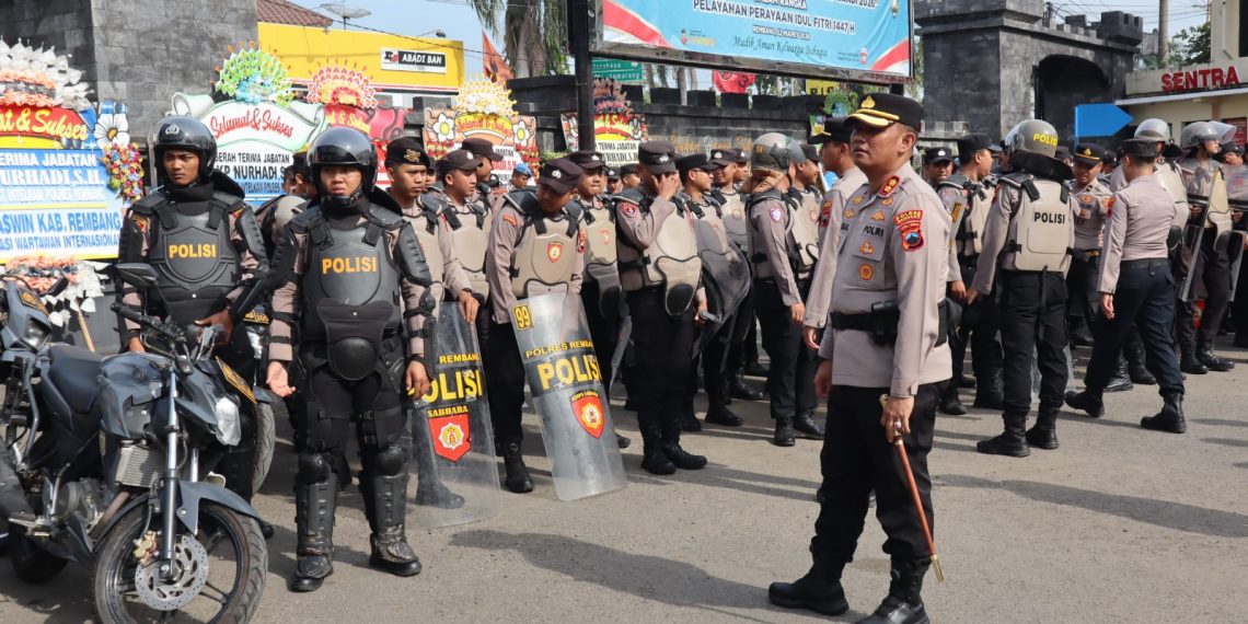 Kapolres Rembang Cek Kesiapan Pasukan, Antisipasi Kerawanan Kamtibmas Jelang May Day 2026