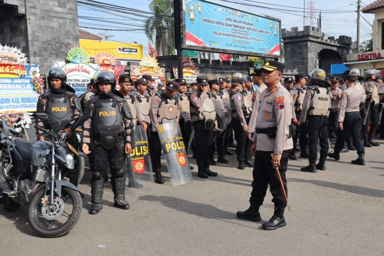 Kapolres Rembang Cek Kesiapan Pasukan, Antisipasi Kerawanan Kamtibmas Jelang May Day 2026