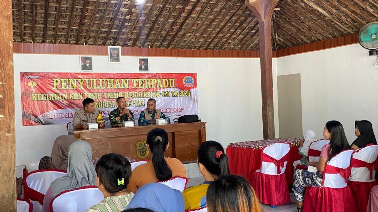 TMMD ke-128, Warga Desa Godo Dapat Penyuluhan Kesiapsiagaan Bencana